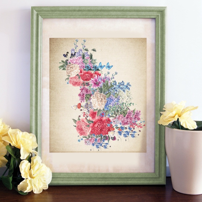 Walplus Wall Sticker Decal Wall Art Wall Decor Flower Art Poster Print