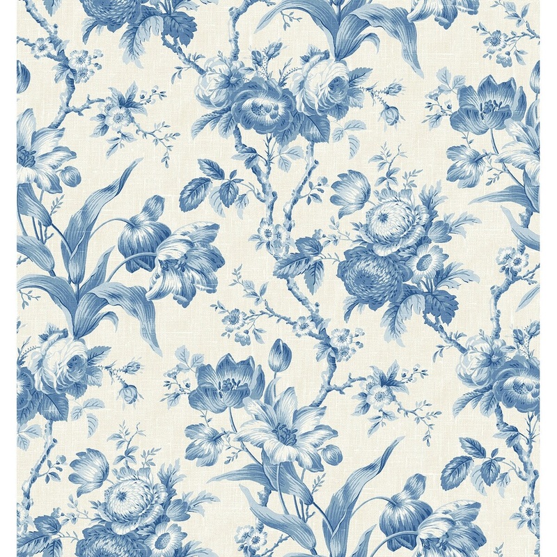Seabrook Designs En Rose Nonwoven Unpasted Wallpaper