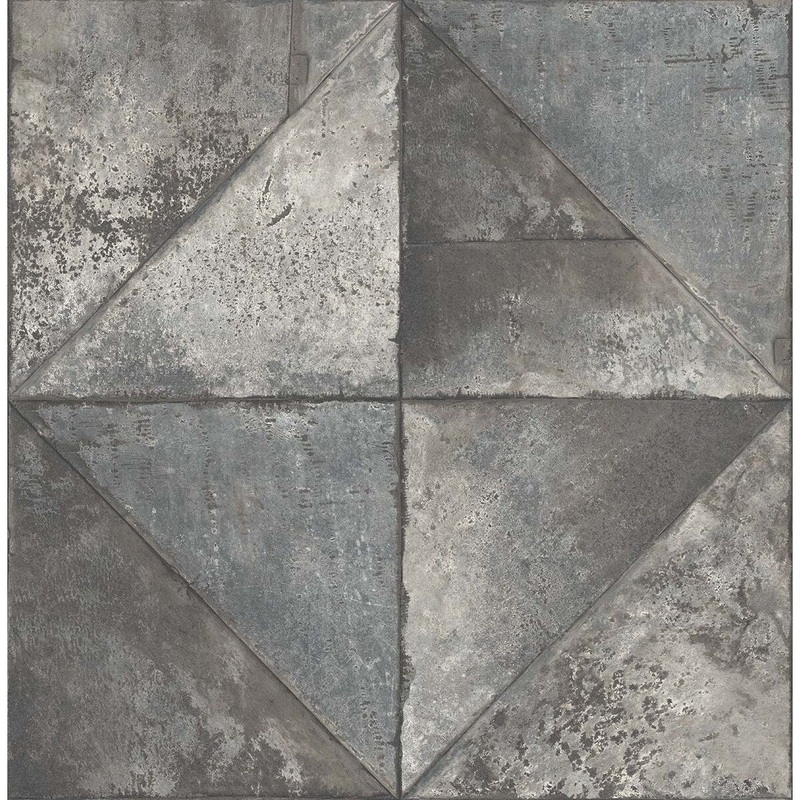 Seabrook Designs Faux Metallic Diamonds Unpasted Wallpaper