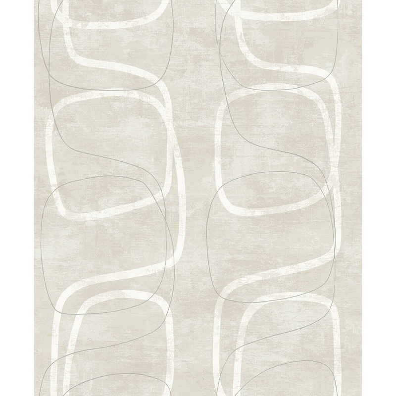 Seabrook Designs Forcella Geometric Non-Woven Unpasted Wallpaper