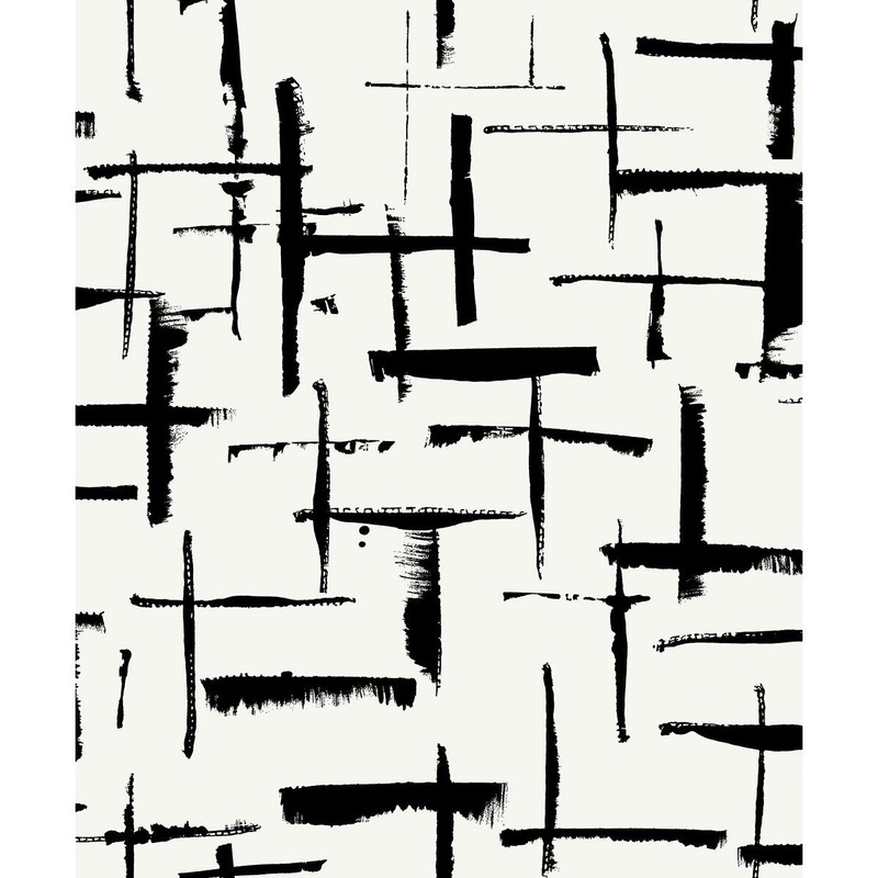 Seabrook Designs Incrociato Geometric Non-Woven Unpasted Wallpaper