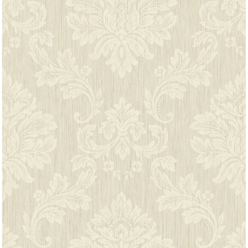 Seabrook Designs Teddy Acanthus Leaf Unpasted Wallpaper
