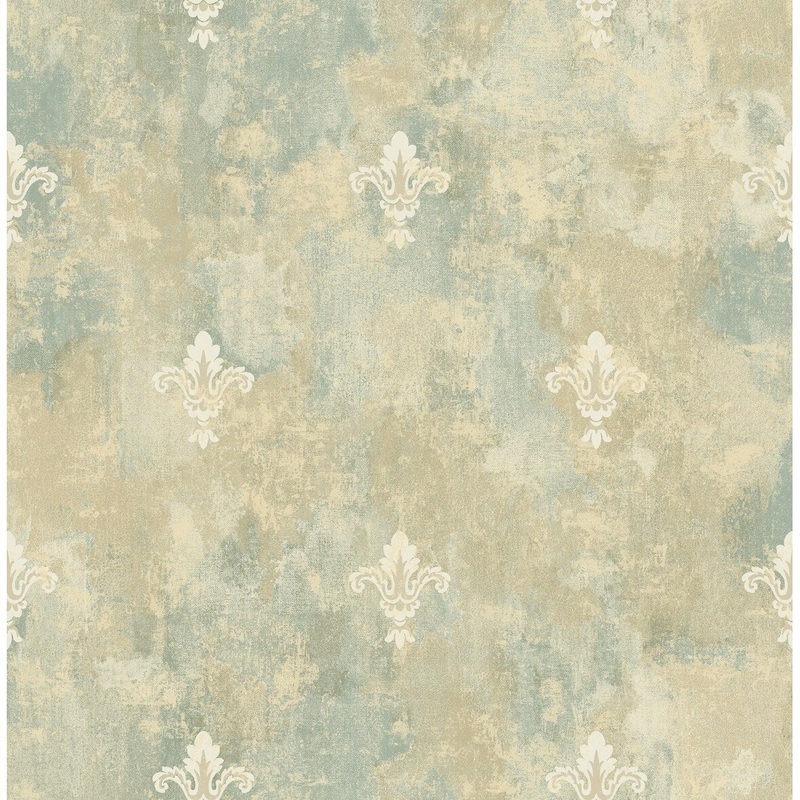 Seabrook Designs Villa Fleur Antique Unpasted Wallpaper