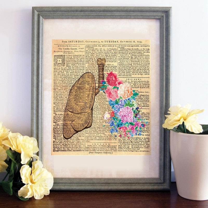 Walplus Wall Sticker Wall Art Wall Decor Flowery Lung Poster Print