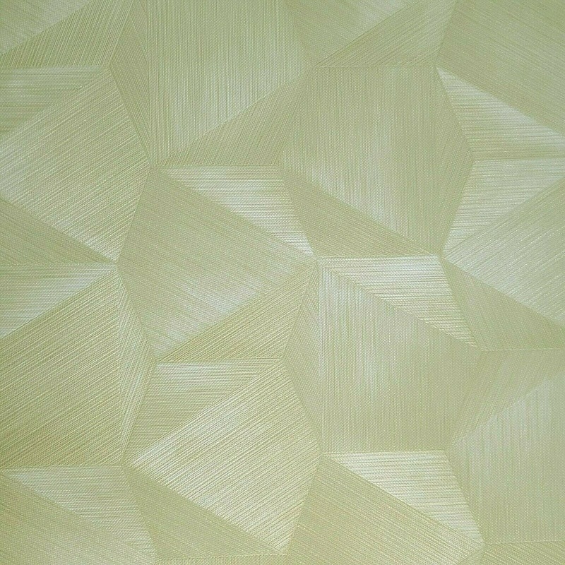 Yellow gold hexagon faux grasscloth textured wallpaper 3D