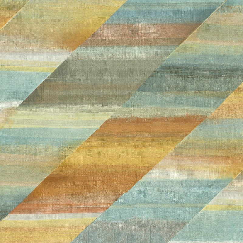 Seabrook Designs Boho Rhapsody Rainbow Diagonals Unpasted Wallpaper