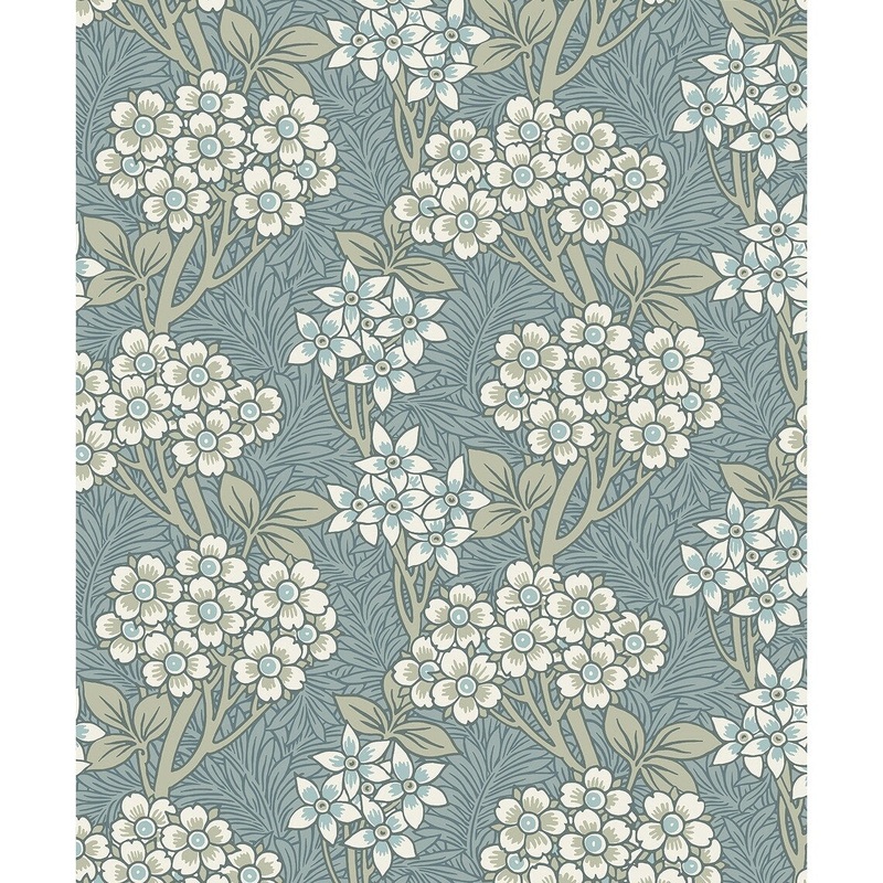 Seabrook Designs Floral Vine Nonwoven Unpasted Wallpaper