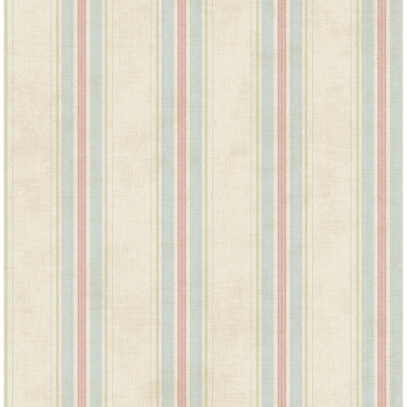 Seabrook Designs Serrena Vintage Stripe Unpasted Wallpaper