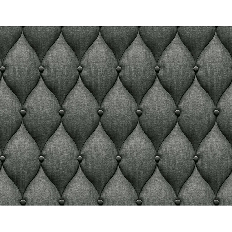 Seabrook Designs Sinclair Faux Upholstered Ogee Unpasted Wallpaper