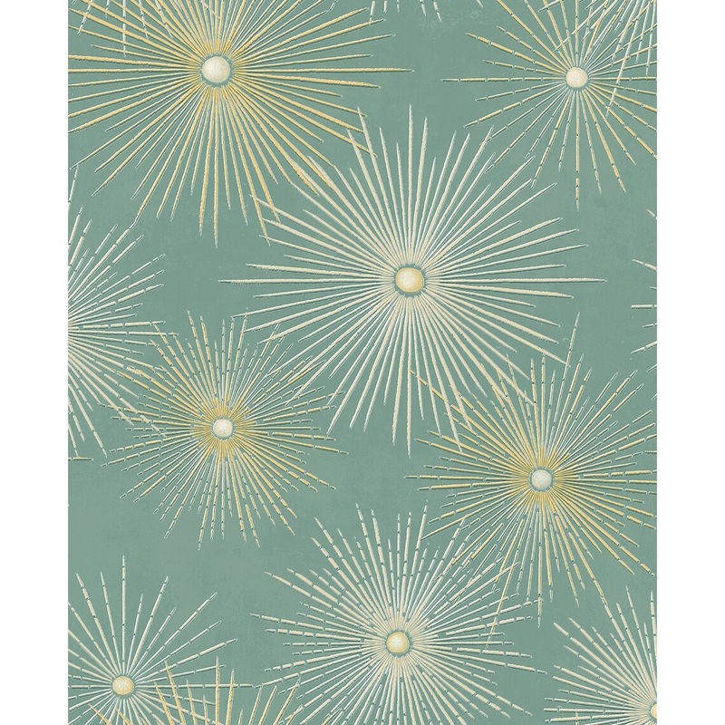 Seabrook Designs Starburst Geo Prepasted Wallpaper
