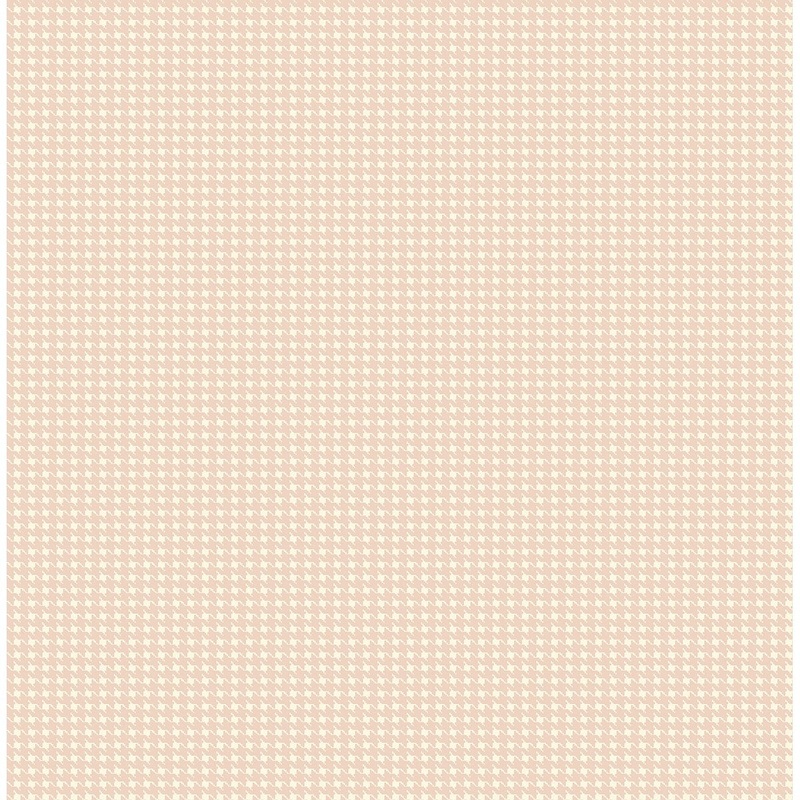 Seabrook Designs Blush Houndstooth Unpasted Wallpaper - 20.5 in. W x 33 ft. L