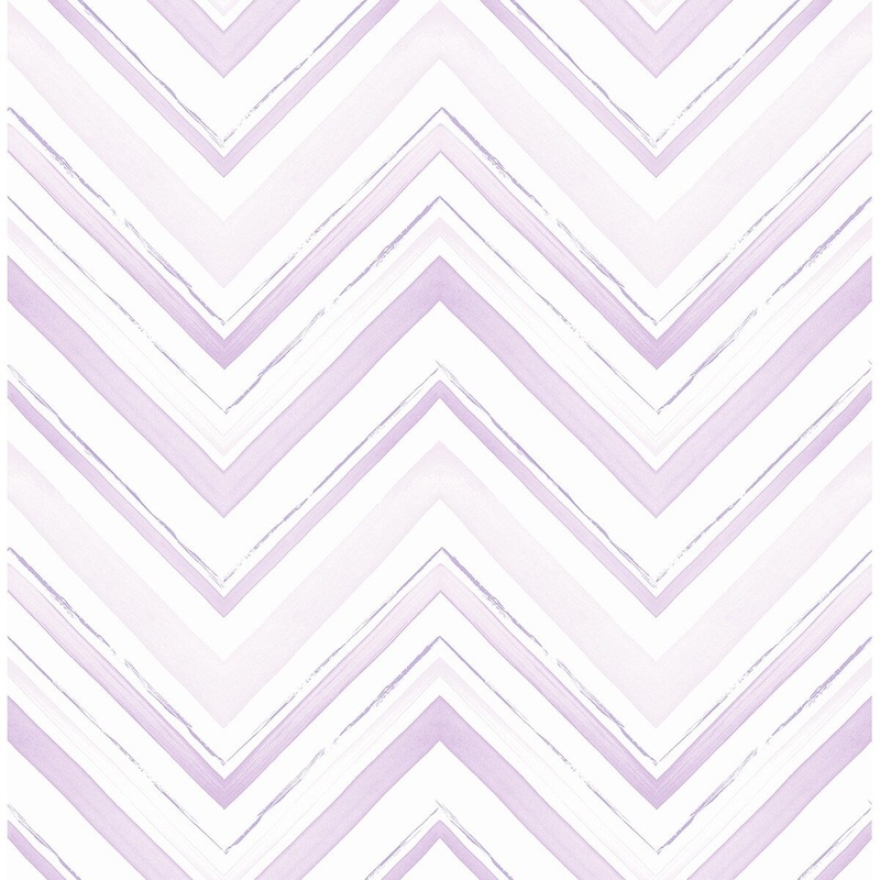Seabrook Designs Candy Chevron Kids Unpasted Wallpaper