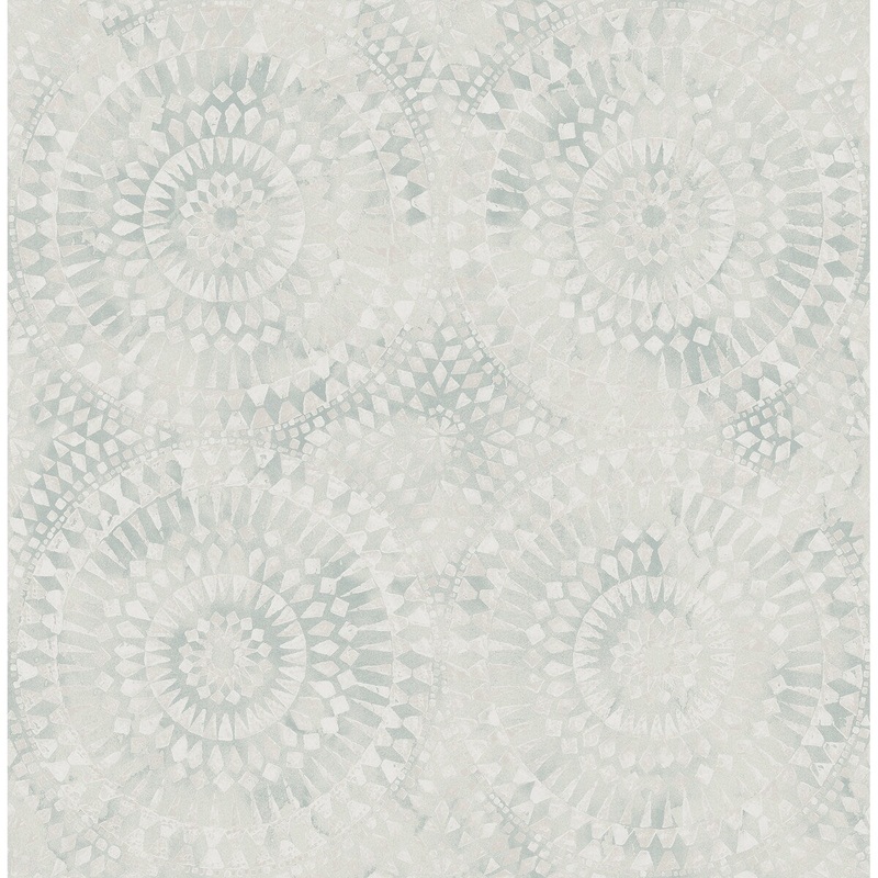 Seabrook Designs Glisten Circles Faux Unpasted Wallpaper