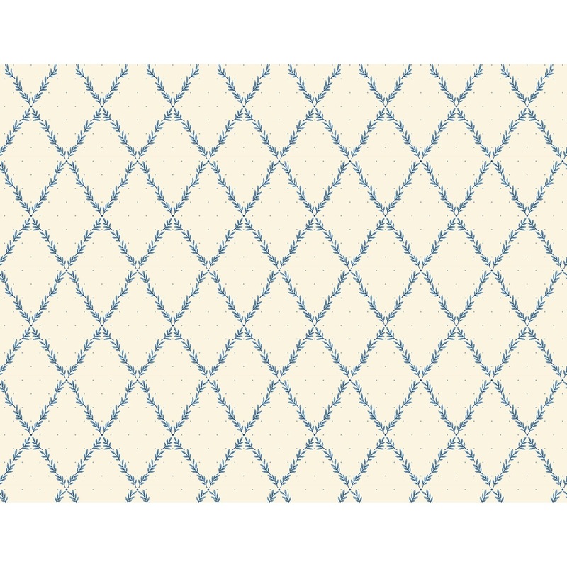 Seabrook Designs Lattice Leaf Unpasted Wallpaper - 27 in. W x 27 ft. L