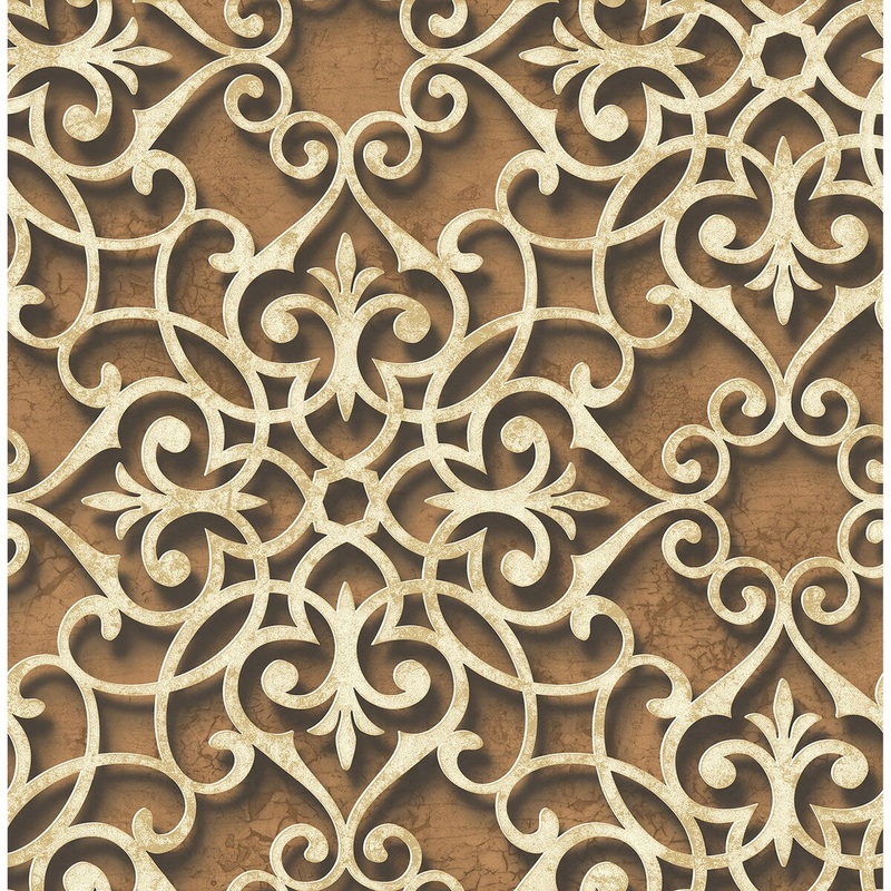 Seabrook Designs Mohini Medallion Unpasted Wallpaper