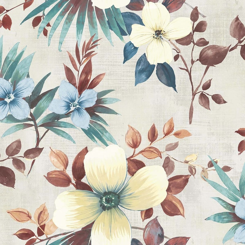 Seabrook Designs Pinnok Floral Unpasted Wallpaper