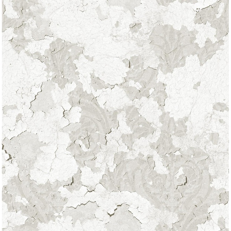 Seabrook Designs Preston Faux Floral Plaster Unpasted Wallpaper