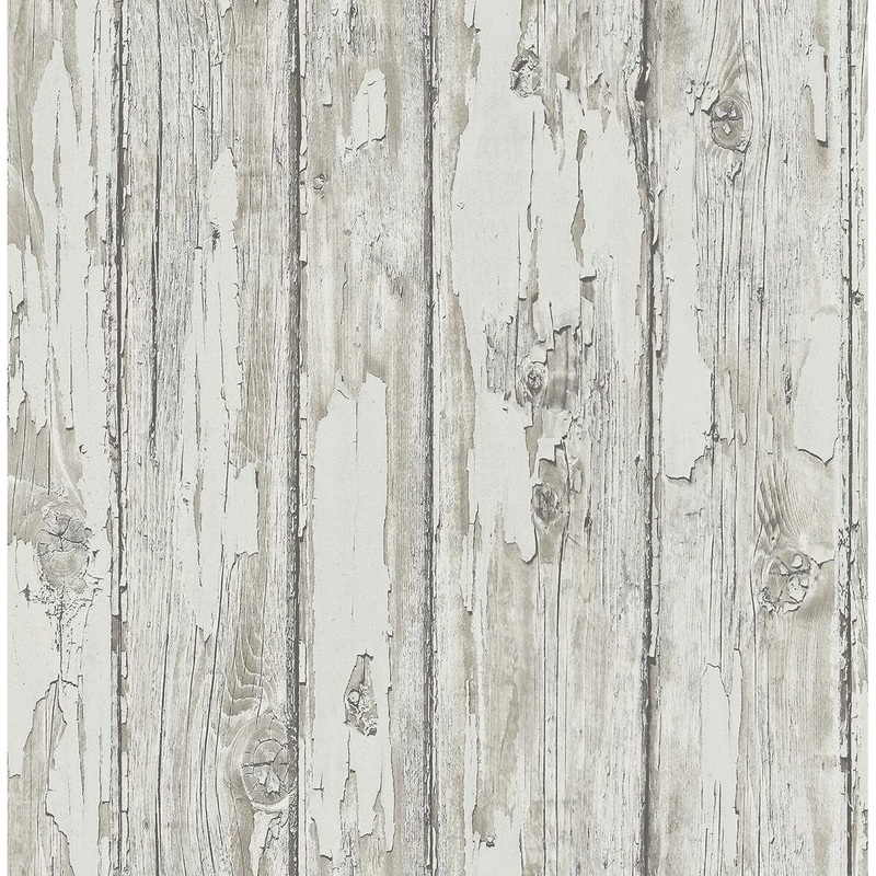 Seabrook Designs Preston Faux Rustic Planks Unpasted Wallpaper