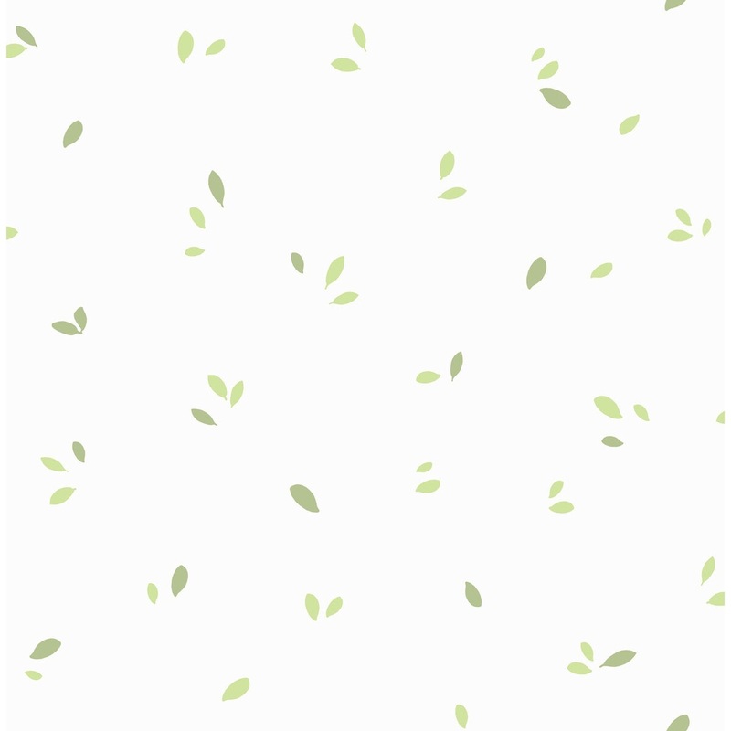Seabrook Designs Tossed Leaf Kids Unpasted Wallpaper