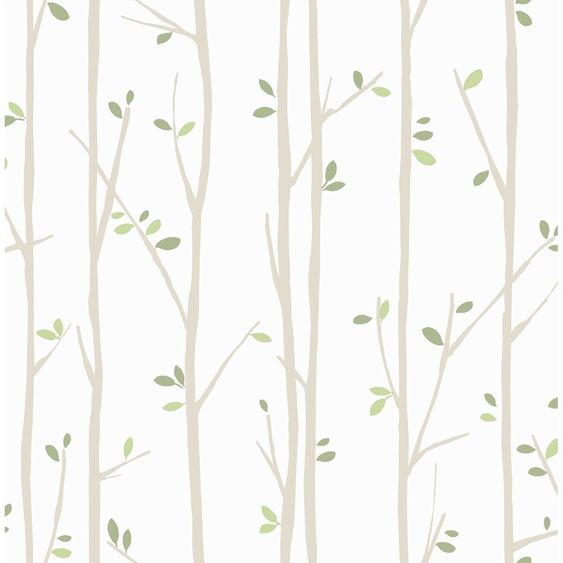 Seabrook Designs Tree Tops Kids Unpasted Wallpaper