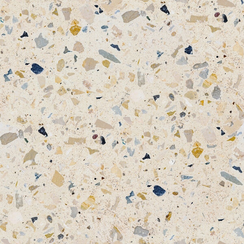 Terrazzo Pattern of Marble-Mosaic Floor Stickers 15.7" x 78.7" Peel and Stick Texture Wallpaper Roll