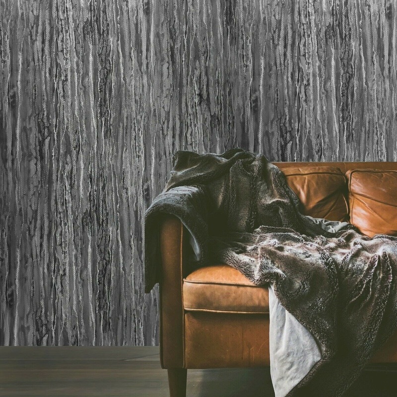 Wallpaper gray black industrial rusted carbon fiber plaster
