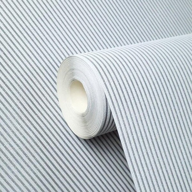Wallpaper stripes textured modern lines White Grey