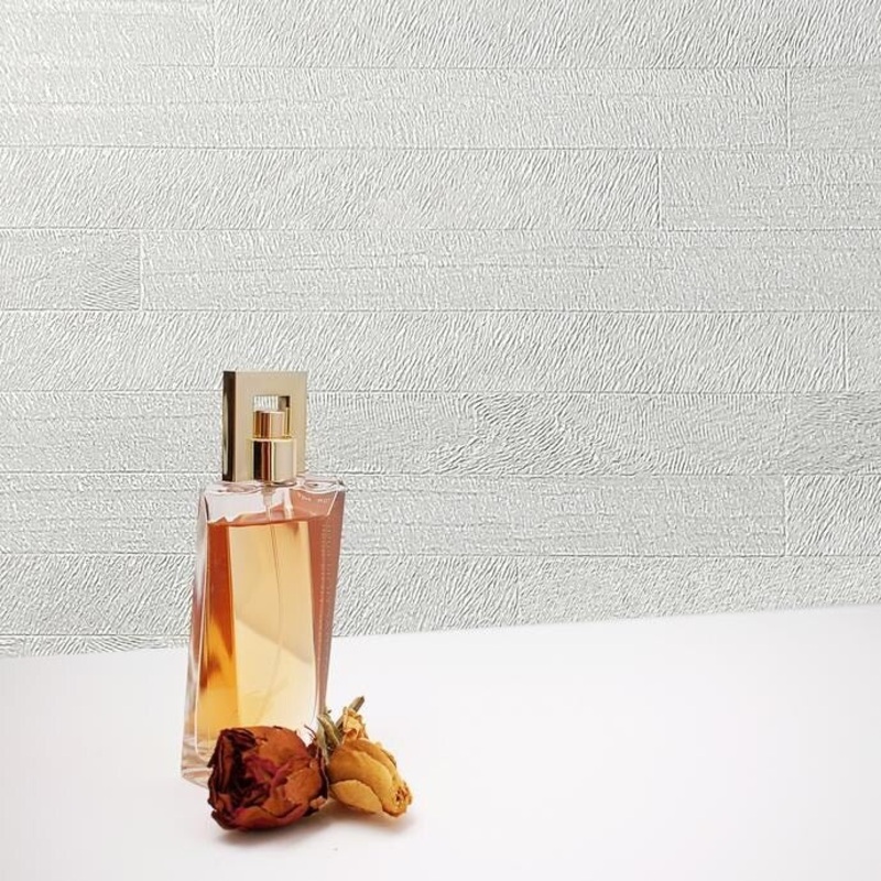Wallpaper textured faux concrete stone tiles gray off white - 27 inc x 33 ft