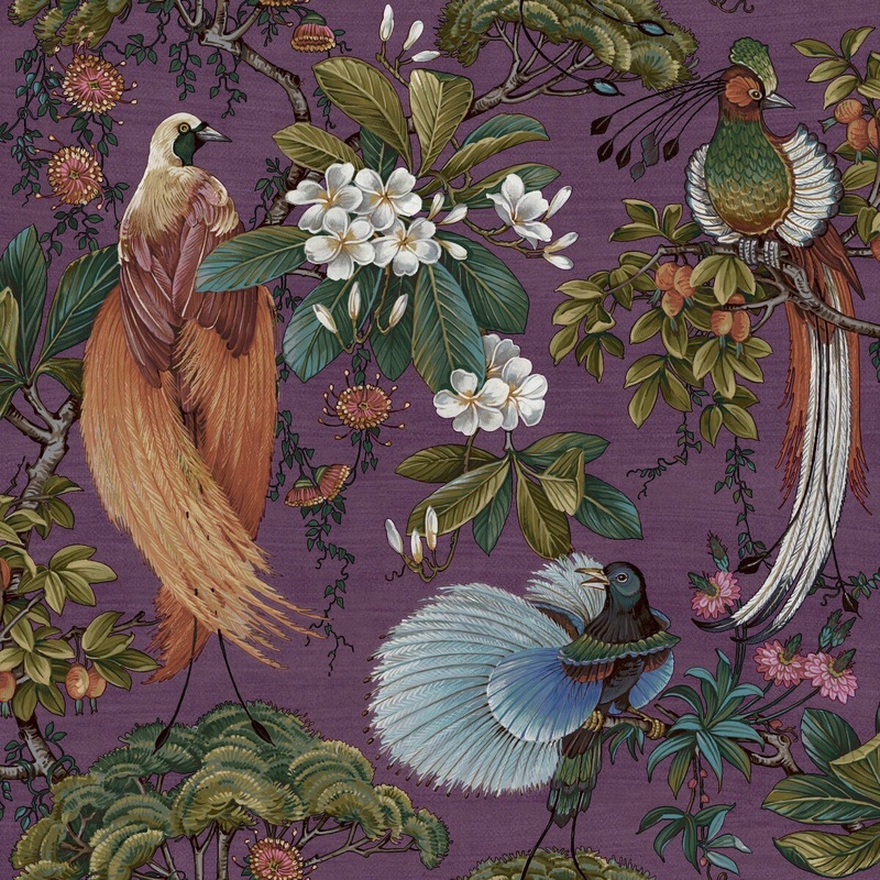 Yasuni Floral Unpasted Non-Woven Wallpaper  396in x 20.8in