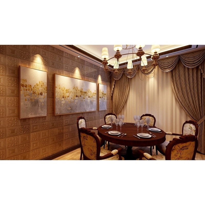 3D LeatherLook Sticker For Wall Decor,16Block,28"x28"/pc