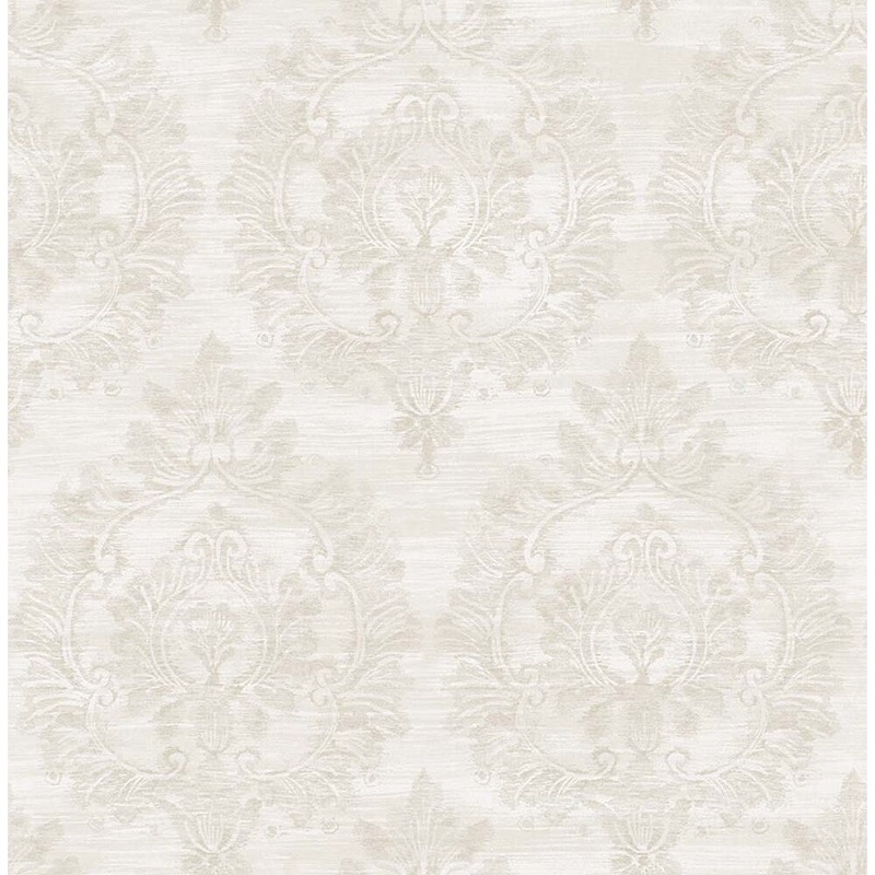 Seabrook Designs Erasmo Damask Unpasted Wallpaper