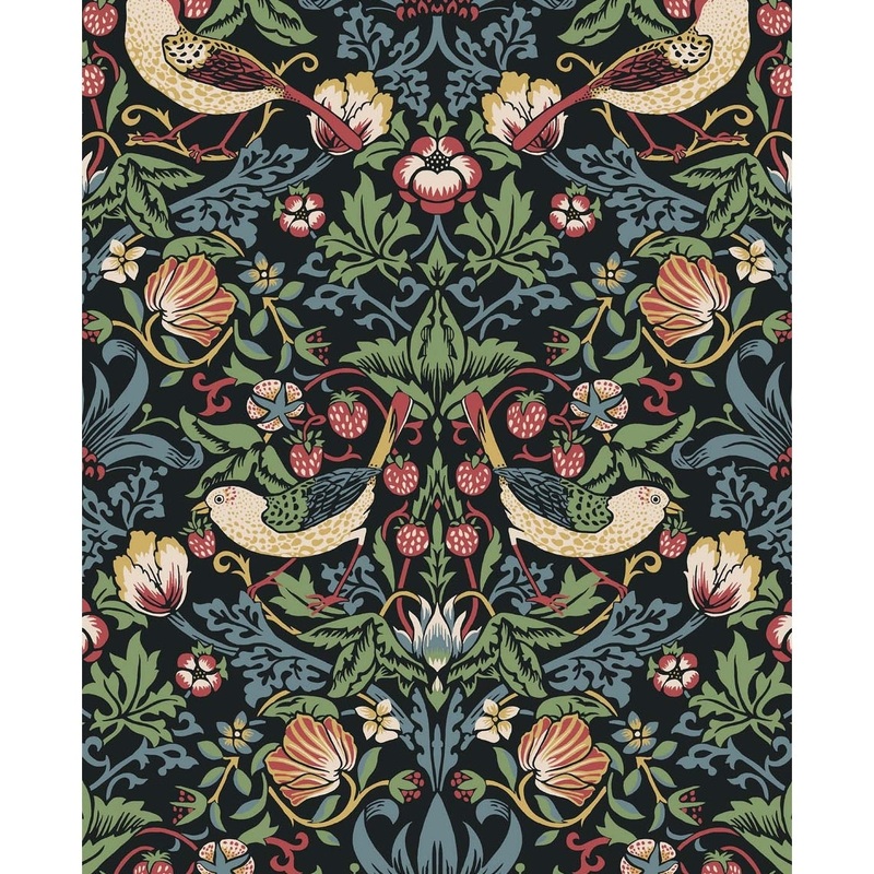 Seabrook Designs Fragaria Garden Non-Woven Unpasted Wallpaper