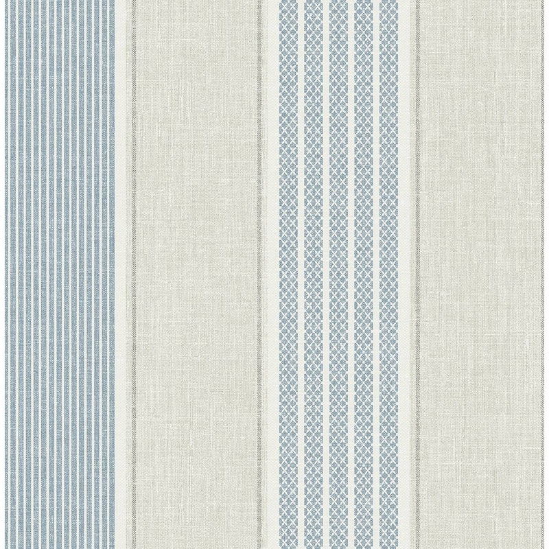 Seabrook Designs Havenport Sailor Stripe Unpasted Wallpaper