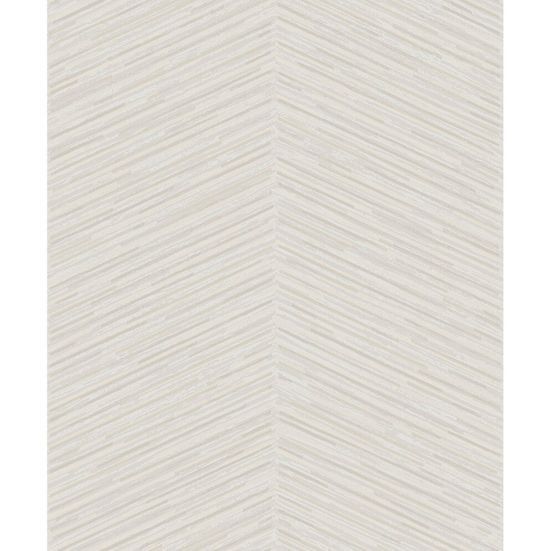 Seabrook Designs Herringbone Stripe Unpasted Wallpaper