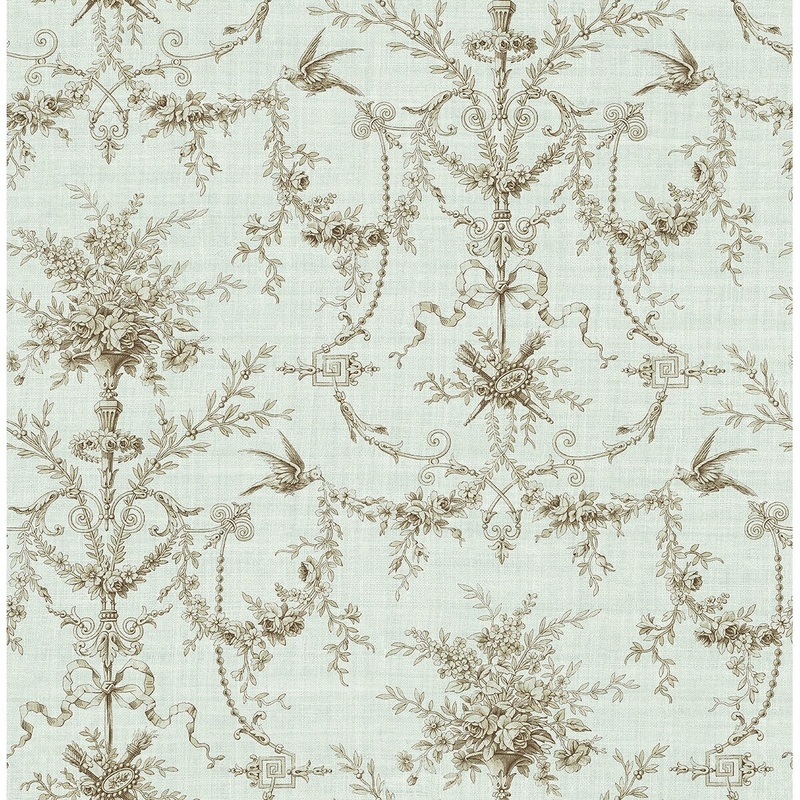 Seabrook Designs Lyrical Vine Unpasted Wallpaper - 20.5 in. W x 33 ft. L