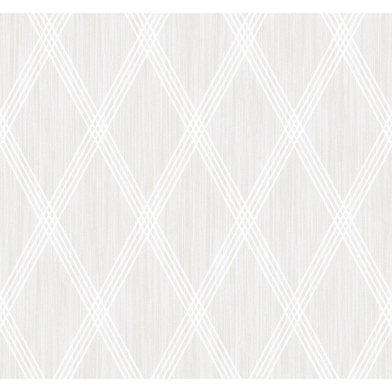 Seabrook Designs Marble Diamond Geometric Unpasted Wallpaper