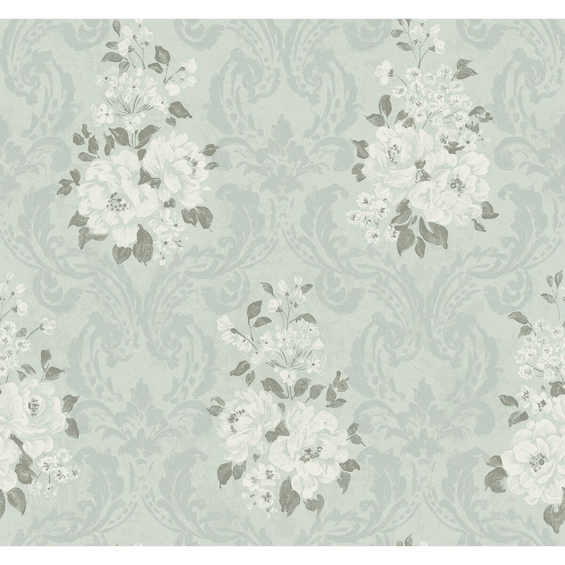 Seabrook Designs Pinnok Floral Unpasted Wallpaper - 27 in. W x 27 ft. L