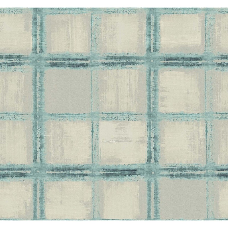 Seabrook Designs Squared Geometric Unpasted Wallpaper - 27 in. W x 27 ft. L - 27 in. W x 27 ft. L