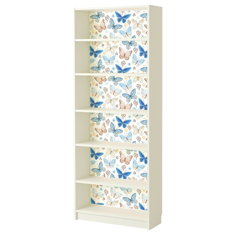 Walplus Bookcase Furniture Wrap Self-adhesive Film Butterflies Sticker