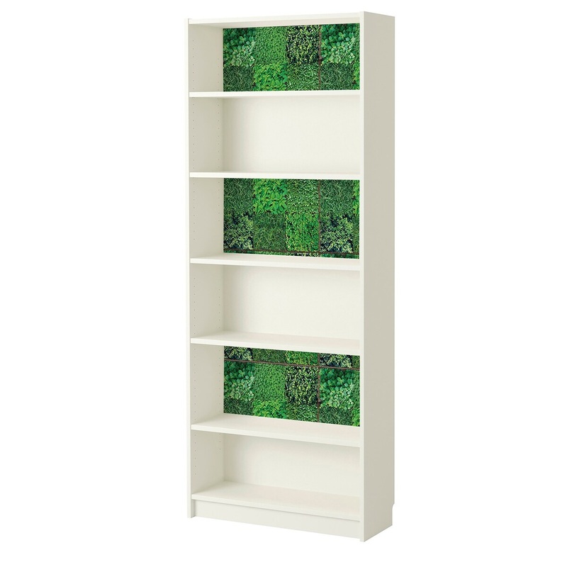 Walplus Bookcase Furniture Wrap Self-adhesive Film Green Wall Sticker