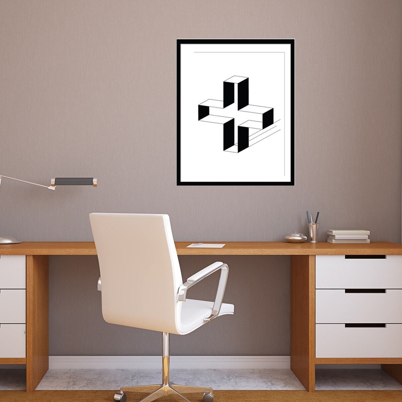 Walplus Wall Sticker Decal Wall Art Frame Sticker 3D Hollow Cross