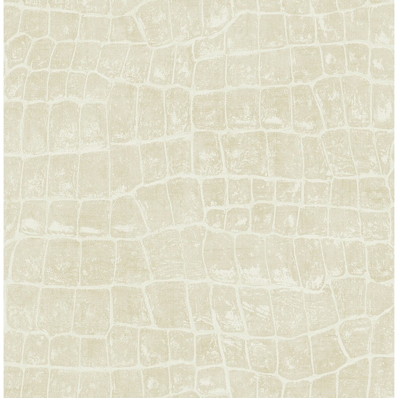 Seabrook Designs Curacao Faux Crocodile Unpasted Wallpaper