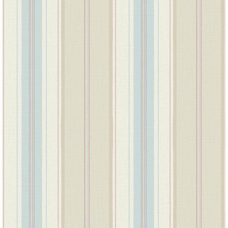 Seabrook Designs Hyrum Stripes Unpasted Wallpaper