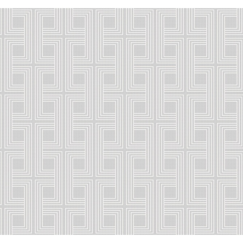 Seabrook Designs Interlocking Squares Unpasted Wallpaper