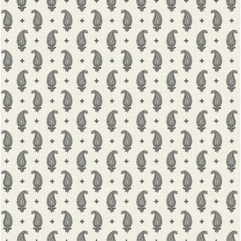 Seabrook Designs Maia Paisley Nonwoven Unpasted Wallpaper