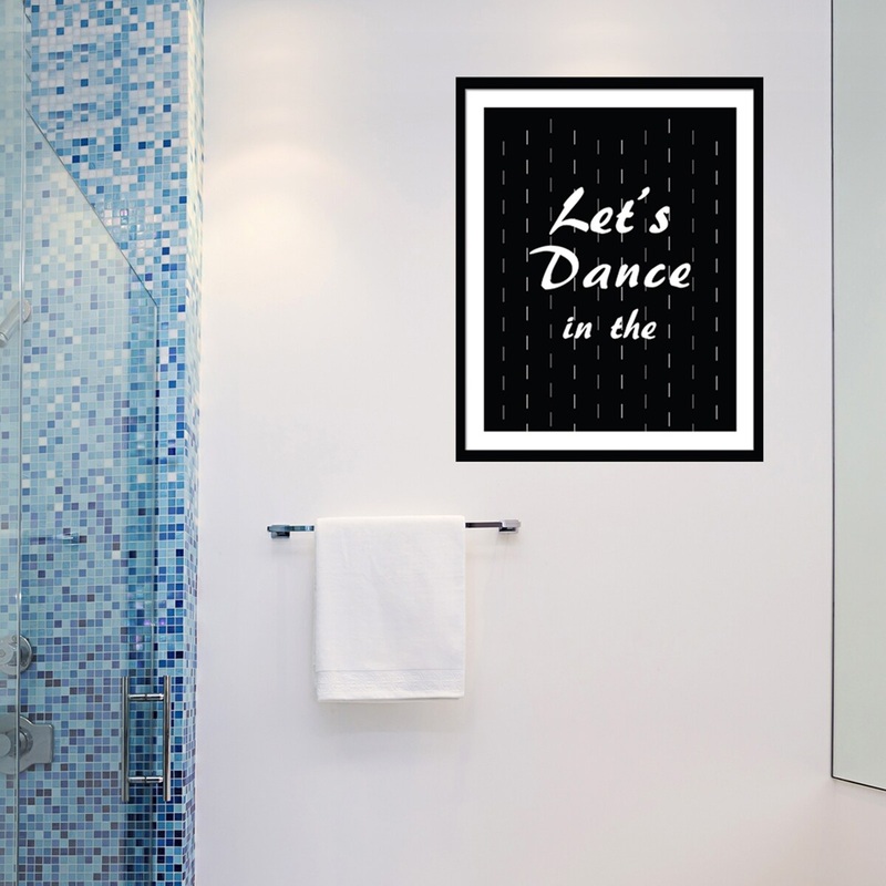 Walplus Wall Sticker Decal Wall Art Frame Sticker Dance in Rain Quote