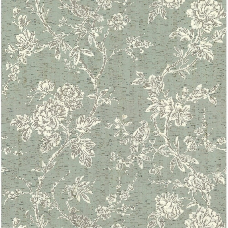 Equinox Wallpaper, 27 in. x 27 ft. = 60.75 sq.ft., in Greens/White/Off Whites