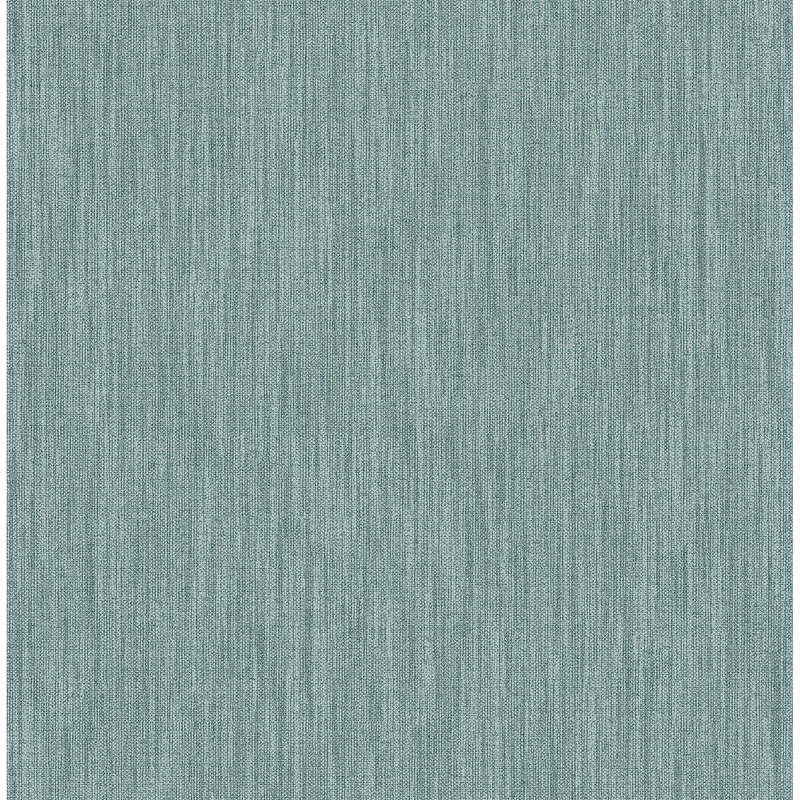 Fabric Textures Jessica Chiniile Teal Faux Linen Wallpaper