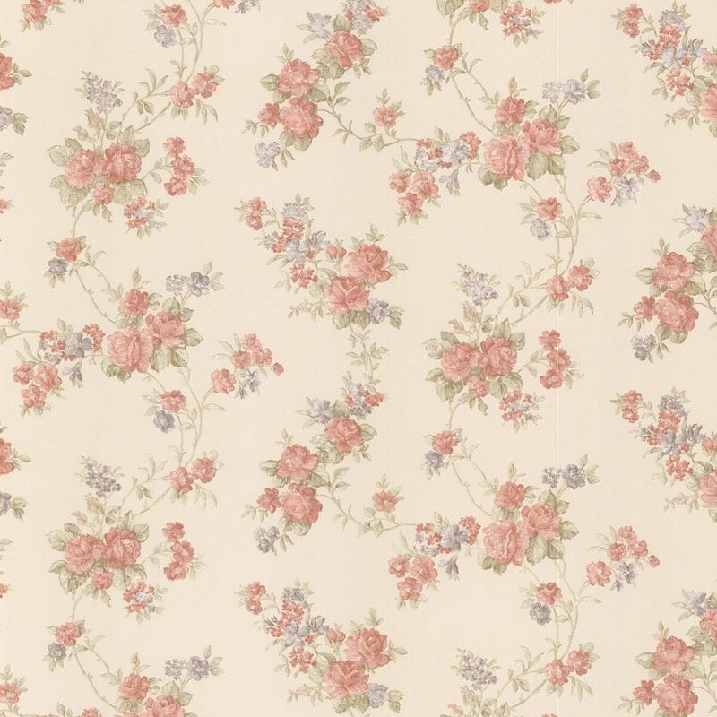 Flowers Clovis Roesia Red Rose Trail 33' L X 20.5" W Wallpaper Roll