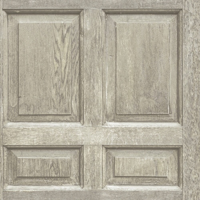 Front Door Wallpaper, 20.5 in. x 33 ft. = 56 sq. ft, in Beige